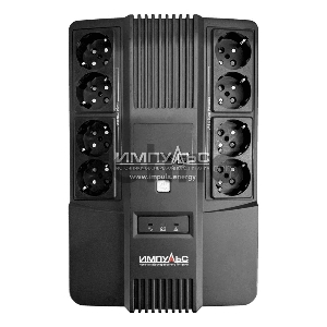 Источник бесперебойного питания Импульс Мастер, Интерактивная, 800 VA / 480 W, Tower, Schuko, LED, USB, USB CHRG