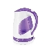 Чайник электрический BBK EK1700P 2200Вт, 1,7литра, пластик, дисковый нагр. элемент, LED подсветка, белый/фиолетовый, фото 5