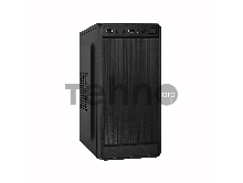 Корпус Exegate EX283125RUS  Minitower ExeGate BAA-108 Black, mATX, <AAA400, 80mm>, 2*USB, Audio