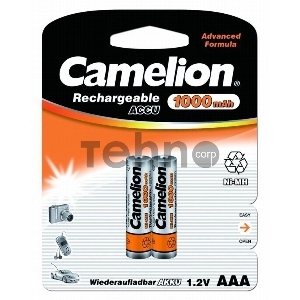 Аккумулятор Camelion AAA-1000mAh Ni-Mh BL-2 аккум-р,1.2В 6182