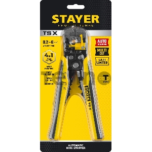 Стриппер автоматический многофункциональный, 0.2 - 6 мм2, STAYER TS-X
