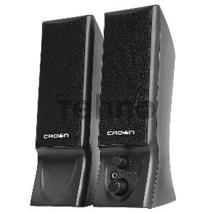 Колонки CROWN CMS-602 (USB, 6W; управление громкостью, разъём для наушников, кнопка включения, Длина кабеля между колонками 1м;Длина аудио-кабеля и питания 2м.)