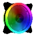 Вентилятор Aerocool REV RGB , 120x120x25мм, 16,8 млн. цветов, RGB подсветка в виде двойного кольца, 3-Pin, 1200 об/мин, 41,3 CFM, 15,1 дБА, фото 1