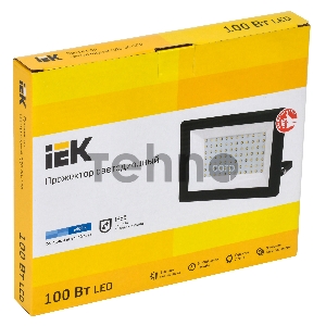 Прожектор Iek LPDO601-100-65-K02 СДО 06-100 светодиодный черный IP65 6500 K IEK