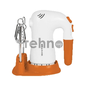 Миксер Willmark WHM-6023ST (400Вт, 5 скоростей, 2 вид насадок, оранжевый)