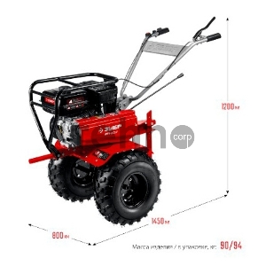 Мотоблок ЗУБР МТУ-350 бензиновый усиленный 212 см3