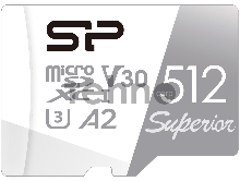 Флеш карта microSDXC 512Gb Class10 Silicon Power SP512GBSTXDA2V20 Superior w/o adapter