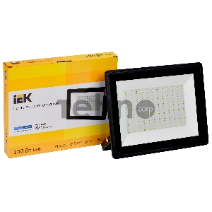 Прожектор Iek LPDO601-100-65-K02 СДО 06-100 светодиодный черный IP65 6500 K IEK
