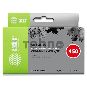 Картридж струйный Cactus CS-PGI450 черный для Canon MG 6340/5440/IP7240 (21,4ml)