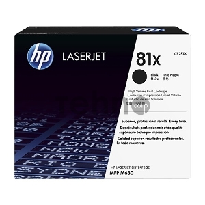 Тонер Картридж HP 81X CF281X черный для HP LJ Pro M630dn/f/h/z (25000стр.)