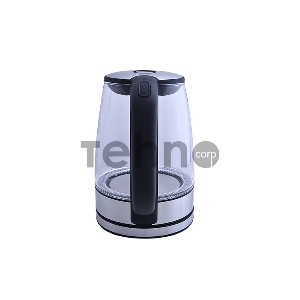 Чайник Centek CT-0030 черный стекло 1.7л, 2200Вт, внутр. LED подсветка,защита от вкл б/воды