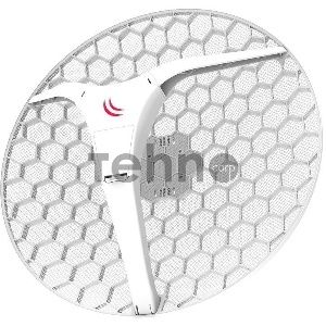 Точка доступа Mikrotik RBLHGG-5acD-XL with 27dBi 5GHz antenna, Dual Chain 802.11ac wireless, 716MHz CPU, 256MB RAM, 1x Gigabit LAN, POE, PSU, RouterOS L3, International version