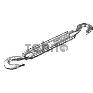STAYER Талреп DIN 1480, крюк-крюк, М10, 6 шт, оцинкованный, 30525-10