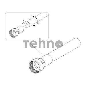 РАЗЪЕМ  F-разъем  для SAT  (с резиновым уплотнителем) Rexant