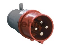 Вилка эл. каб. 16А 3P+PE 380В IP44 ССИ-014 ИЭК PSR02-016-4