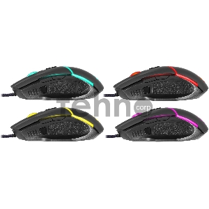 Проводная игровая мышь Warfame GM-880L RGB,8кнопок,12800dpi DEFENDER