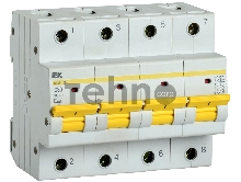 Автоматический выключатель IEK KARAT ВА47-150 4Р 80А 15кА характеристика C