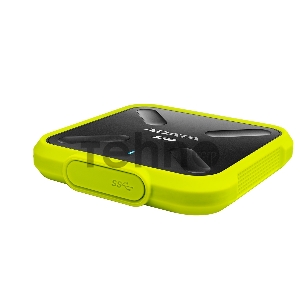 Внешний  твердотельный жесткий диск 3.3 256GB ADATA SD700 External SSD ASD700-256GU31-CYL USB 3.1 Gen 1, 440/440, IOPS 32/19K, MTBF 2M, 3D V-NAND TLC, 256MB, 200TBW, DWPD, IP68, Yellow, RTL