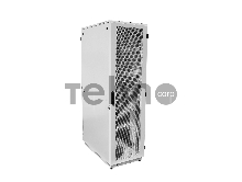 Шкаф телекоммуникационный напольный 42U (600x1000) дверь перф. 2шт, черный