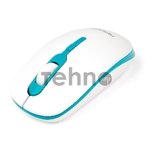 Мышь беспроводная Гарнизон GMW-460-2, бело-бирюзовый, 1000 DPI, 2 кн.+ колесо-кнопка