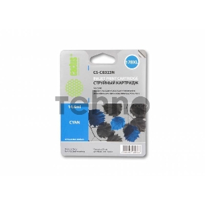 Картридж струйный Cactus CS-CB323N голубой для №178XL HP PhotoSmart B8553/C5383/C6383/D5463 (14,6)
