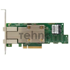 Контроллер LSI SAS 9400-8i8e SGL (05-50031-02), PCIe 3.1 x8 LP, Tri-Mode SAS/SATA/NVMe 12G HBA, 16port(2*int SFF8643+2*ext SFF8644), 3516 IOC