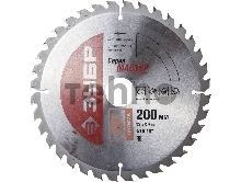 Круг пильный твердосплавный ЗУБР 36912-200-32-36  МАСТЕР оптимальный рез по дереву 200x32 36T