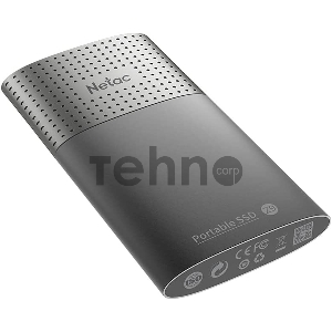 Накопитель SSD External Netac 1.0Tb Z9 <NT01Z9-001T-32BK> (USB3.2, up to 550/480MBs, 90х47.5х11.5mm, Aluminium+Plastic)