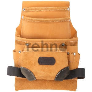 Сумка KRAFTOOL 1-38531  поясная для инструментов натуральная кожа 10 карманов