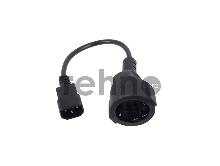 Кабель-переходник UPS->розетка VCOM (IE-320 C14 to Socket Type-F) 3Gx0,75mm VDE <CE002>