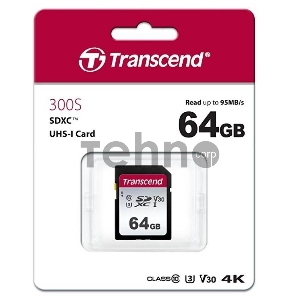 Флеш карта SD 64GB Transcend SDХC UHS-I U3 Флеш карта SD 64GB Transcend SDХC UHS-I U3