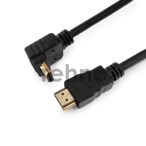 Кабель HDMI Gembird/Cablexpert CC-HDMI490-6, 1.8м, v1.4, 19M/19M, углов. разъем, черный, позол.разъемы, экран, пакет