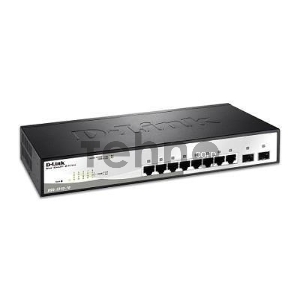 Коммутатор D-Link DGS-1210-10/F1A настраиваемый настольный 8x10/100/1000BASE-T