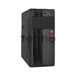 Корпус Miditower ExeGate UN-605B Black, ATX, <UN500, 120mm>, 2*USB, Audio, замок блокировки кнопки питания