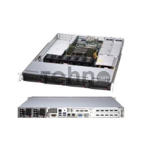 Платформа Supermicro AS-1014S-WTRT, Single AMD EPYC 7002, 8 DIMMs, 2 PCI-E 4.0 x16 (FHFL) slots, 1 PCI-E 4.0* x16 (LP) slot, 4 Hot-swap 3.5 SATA3 drive bays, 2x 10GBase-T LAN, 500W RPSU