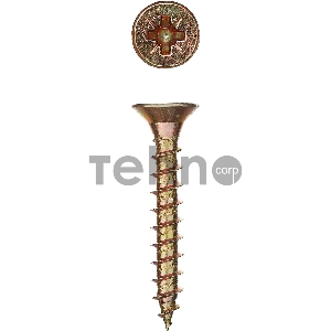 Саморезы СУ-Ж универсальные, 50 х 4.5 мм, 35 шт, желтый цинк, ЗУБР