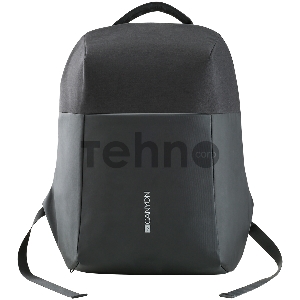 Рюкзак Anti-theft backpack for 15.6-17 laptop, material 900D glued polyester and 600D polyester, black, USB cable length0.6M, 400x210x480mm, 1kg,capacity 20L