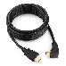 Кабель HDMI Gembird/Cablexpert CC-HDMI490-10, 3.0м, v1.4, 19M/19M, углов. разъем, черный, позол.разъемы, экран, пакет, фото 3