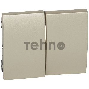 Лиц. панель для двойного выкл., titanium G.Life 