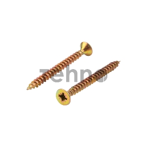 Саморез универсальный KRANZ 4.5х50, желтый цинк, пакет (10шт.)