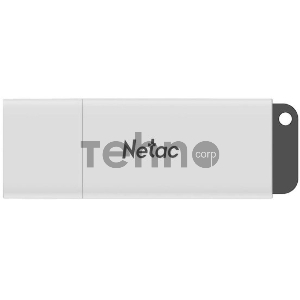 Флеш Диск Netac U185 64Gb <NT03U185N-064G-20WH>, USB2.0, с колпачком, пластиковая белая