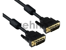 Кабель Exegate EX191095RUS  DVI dual link (25M-25M) 3м Exegate, 2 фильтра, позолоченные контакты