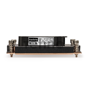 Кулер ExeGate EX293435RUS ESNK-P0062AP4.PWM.1U.SP3.Cu (радиальный (улитка), медный, 1U, LGA SP3, TDP 230W, PWM, 1500-6600RPM, 2 ball bearing, 4pin, 64db, на винтах, с термопастой, Retail box)