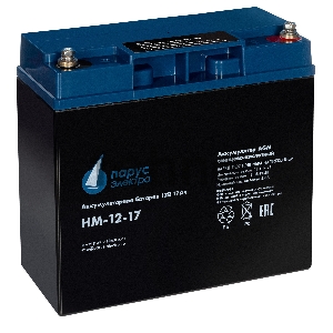 Батарея Парус-электро HM-12-17 (AGM/12В/17,0Ач/,болт M5)