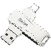 Флеш диск USB Drive Netac U782C dual USB3.0+TypeC 128GB, retail version, фото 3