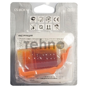 Картридж струйный Cactus CS-BCI6Y желтый для Canon S800 S820 S900 S9000 (12ml)