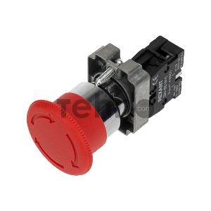 Кнопка XB2-BS поворотная красная грибок NC REXANT