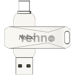 Флеш диск USB Drive Netac U782C dual USB3.0+TypeC 128GB, retail version