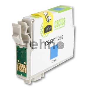 Картридж струйный Cactus CS-EPT1292 голубой для Epson Stylus Office B42/BX305/BX305F (10ml)