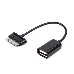 Кабель Gembird/Cablexpert A-OTG-AF30P-001 Кабель USB 2.0 OTG ,  USBAF/BM30pin, для планшетов Samsung, 0.15м, пакет, фото 3
